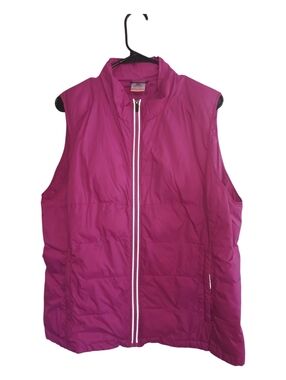 Women’s Magenta Packable Puffer Vest - Unbranded
